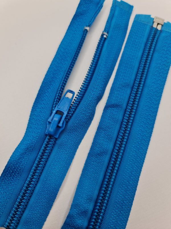 Light Blue size 5 60cm/23" open end zip