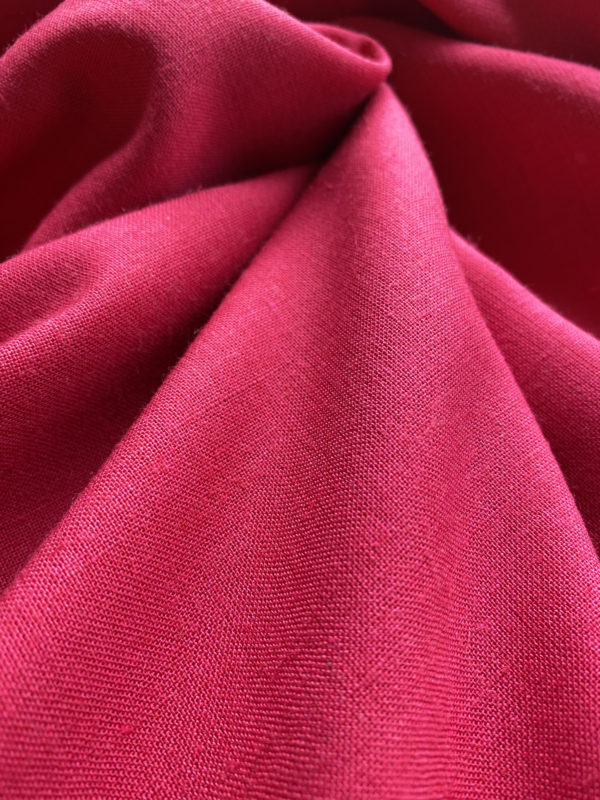 Mix linen fabric in pink colour