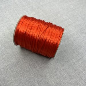 Satin cord 2mm in red colour