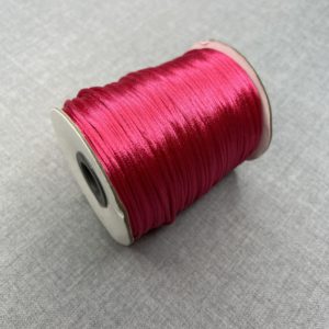 Satin cord 2mm in pink colour