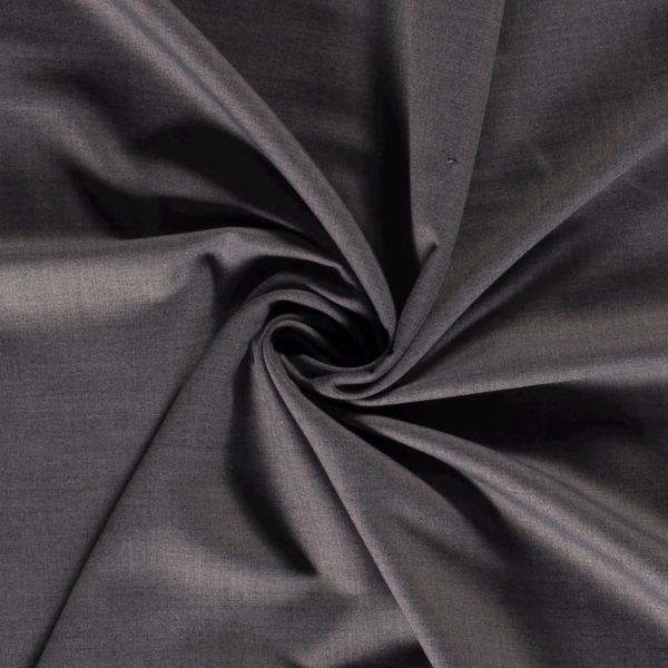 Gabardine brushed fabric in light grey colour
