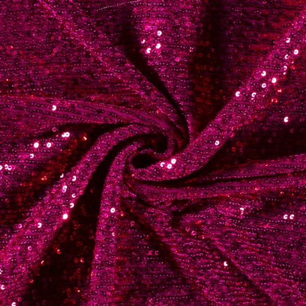 Sequinned fabric in pink colour