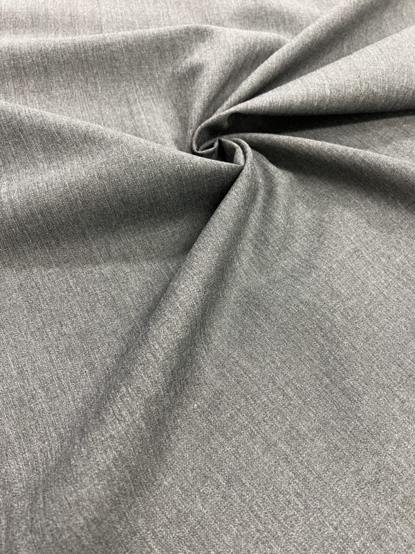 Wool fabric in dark grey colour