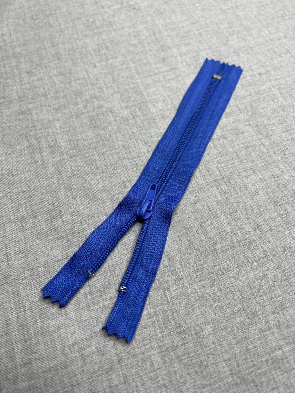 Nylon Closed end zip - Cobalt Blue 18cm/7"
