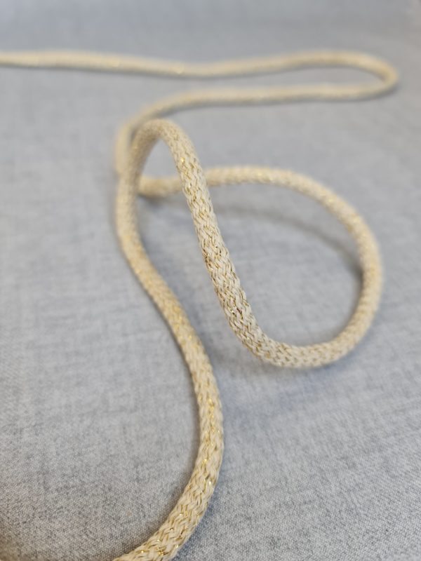 String cotton in gold colour