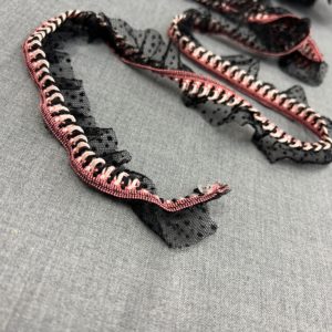 Decorative lace - Pink and Black