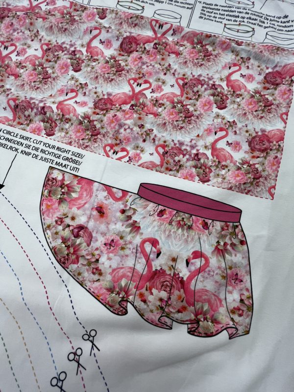 Flamingo skirt Pannel
